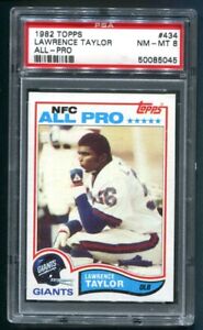 1982 Topps Lawrence Taylor All-Pro RC #434 PSA 8 NM-MT HOF