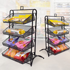 4 Tiers Retail Counter Display Rack Metal Wire Snack Candy Display Stand
