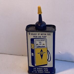 1960's Vintage SUNOCO 4 Oz Household Oil Can - SUN OIL CO Handy Oiler Tin