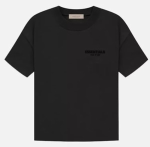 Womens Mens Essentials Short Sleeve High Street T-shirt black