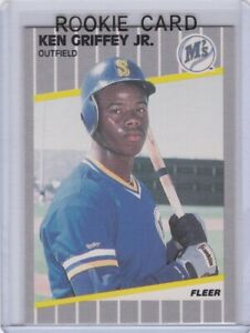 KEN GRIFFEY JR. ROOKIE CARD Mariners 1989 FLEER RC $$ SEATTLE Baseball HOFer!