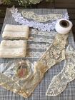 Vintage Lace Sewing Trims Lot Crafts & More Great Estate Find Repurpose Journals