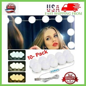 New Make Up Mirror Lights 10 LED Kit Bulbs Vanity Light Dimmable Lamp Hollywood