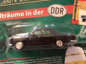 Grell 1:64 GAZ VOLGA 2410 in BLACK Soviet Union Russia cars of DDR East Germany