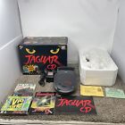 Atari Jaguar CD in box with Console, Box, Manual, Adapter, and Included Software