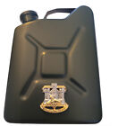 DEVON AND DORSETS REGIMENT DELUXE JERRY CAN HIP FLASK WITH GOLD PLATED BADGE