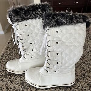 Womens Winter Boots Sz 6 ALeader Water Resistant Waterproof  3m Thinsulate