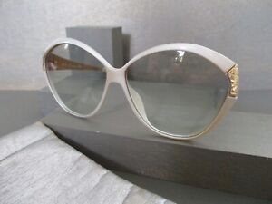 Christian Dior 2219 true vintage white gold large sunglasses 62 20 135