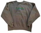 Vintage 90s Seattle Mariners Majestic Brand Stitched Large Crewneck Sweater Grey