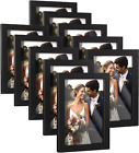 Wood Picture Frames Set of 10, Bulk MDF Frames for 8x10, 5x7, 4x6 Photos