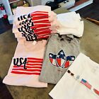 Bulk Lot Of 21 T Shirts Fourth Of July USA Boutique Overstock XS- 3XL Variety**