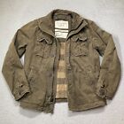 Abercrombie & Fitch Men's Sawtooth Utility Army Jacket Green Mens L