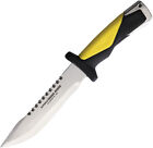 Aitor Tiburon Master Fixed Blade Knife Black & Yellow Stainless w/ Sheath 16057