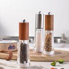 Wooden Salt and Pepper Grinder Set, Manual Salt and Pepper Mills with Acrylic