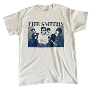 The SMITHS T-shirt Morrissey Alt Indie Rock Band Adult Men's Tee White New