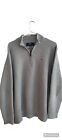 Vineyard Vines Mens Sweater Size XXL Grey 1/4 Zip Long Sleeve Pullover