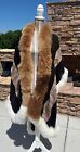 Rare Peruvian Handmade Quechua Alpaca Poncho Cape With Baby Alpaca Fur