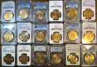 1921-47 GOLD 50 PESOS COMPLETE SET MS-64's UP TO MS-66's- INCLUDES   1931/0