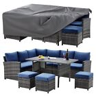 Patio Furniture Set,7 Pieces Outdoor Sectional Sofa Wicker Rattan Couch