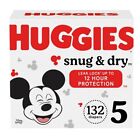 Huggies Snug & Dry Baby Disposable Diapers Huge Pack - Size 5 - 132ct