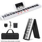 88 Key Electric Piano Keyboard Portable Semi Weighted Full Size Key w/Pedal &Bag