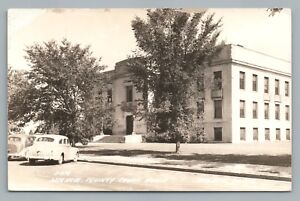 Milaca MN County Court House RPPC Vintage Minnesota Photo ca. 1940S
