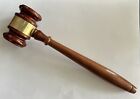Vintage Antique Auctioneer Judge 10’’ Wooden Gavel Mallet~Hand Tooled