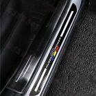 JDM Mugen Carbon Fiber Car Door Welcome Plate Sill Scuff Cover Decal Sticker X2 (For: 2009 Acura TSX)