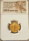 Eastern Roman Leo I Gold Solidus NGC CH VF Ancient Coin
