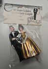 Wilton 50 Years Golden Anniversary Couple Cake Topper NEW OLD STOCK 1991