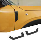 Carbon Fiber Fender Air Vent Outlet Plate Cover Trim for Ford Bronco Sport 2021+ (For: 2021 Ford Bronco Sport Badlands)