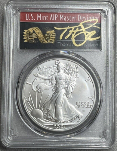 2021  Silver Eagle Type 2 Thomas Cleveland Auto First Production PCGS MS70 A-299