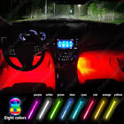 For Car Truck Interior Decor Neon Atmosphere LED Light Strip RGB Colors+Remote