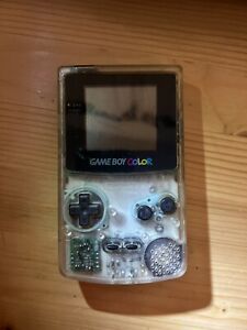 Nintendo Game Boy Color Clear Handheld System (AUDIO NOT WORKING)