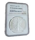 2020-W Proof Silver Eagle NGC PF70 Ultra Cameo Brown Label