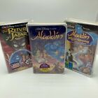 Disney Aladdin Return of Jafar King of Thieves VHS Movie Franchise Lot Sealed