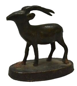 Bronze Deer Old Antique Real Vintage Collectible Brass Home Decor