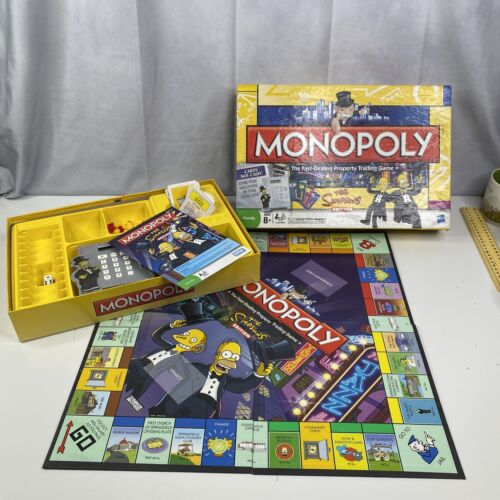 Monopoly The Simpsons Edition Board Game Electronic Cash 2009 - 100% COMPLETE