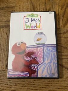 Sesame Street Elmos World DVD-Very Rare Dust Cover With Black Case-SHIP N 24 HRS