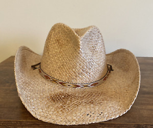 STETSON Men's Riverview Western Casual Breathable Straw Hat Small 6 3/4 6 7/8