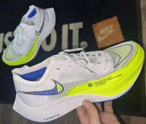 Nike ZoomX Vaporfly Next% Running Shoes White CU4111 103 Brand New Mens Size 12
