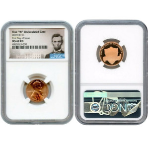 2019 W LINCOLN CENT 1C UNCIRCULATED CENT NGC MS 69 RD FIRST DAY OF ISSUE