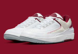 Nike Air Jordan 2 Retro Low Cherrywood White Red DV9956-103 Men’s Shoes NEW