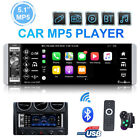 Single 1 Din Apple/Android Carplay Car Stereo Radio Bluetooth Touch Screen 5.1