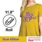 Siser Glitter Iron On Heat Transfer Vinyl For T-Shirts 12 Inches by 1 Yard Roll