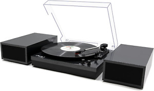 New ListingVinyl Record Player,Record Player for Vinyl with External Speakers, Black Pearl