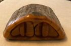 HANDCRAFTED NATURAL WOOD JEWELRY / TRINKET BOX with 2 Drawers