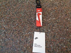 Nike Air Jordan Trophy Chicago Key Holder Keychain Red White Lanyard Wrist NWT