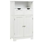 Bathroom Storage Organizer Cabinet Floor Standing Adjustable Drawers With Doors