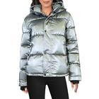 BCBGeneration Womens Gray Quilted Warm Short Puffer Jacket Coat XS BHFO 3762